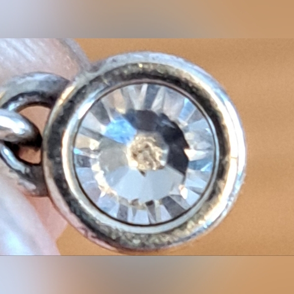 EUC Brighton Get The Scoop 2 Sided Casual Neutral Crystal Necklace Jewelery - Picture 5 of 6